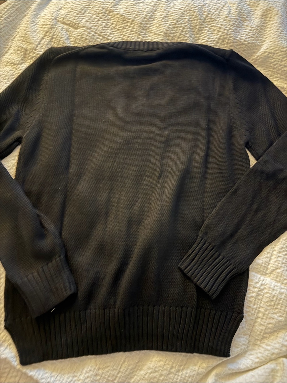 Polo by Ralph Lauren Black Crewneck Sweater with Red Bear Motif - Picture 5 of 5